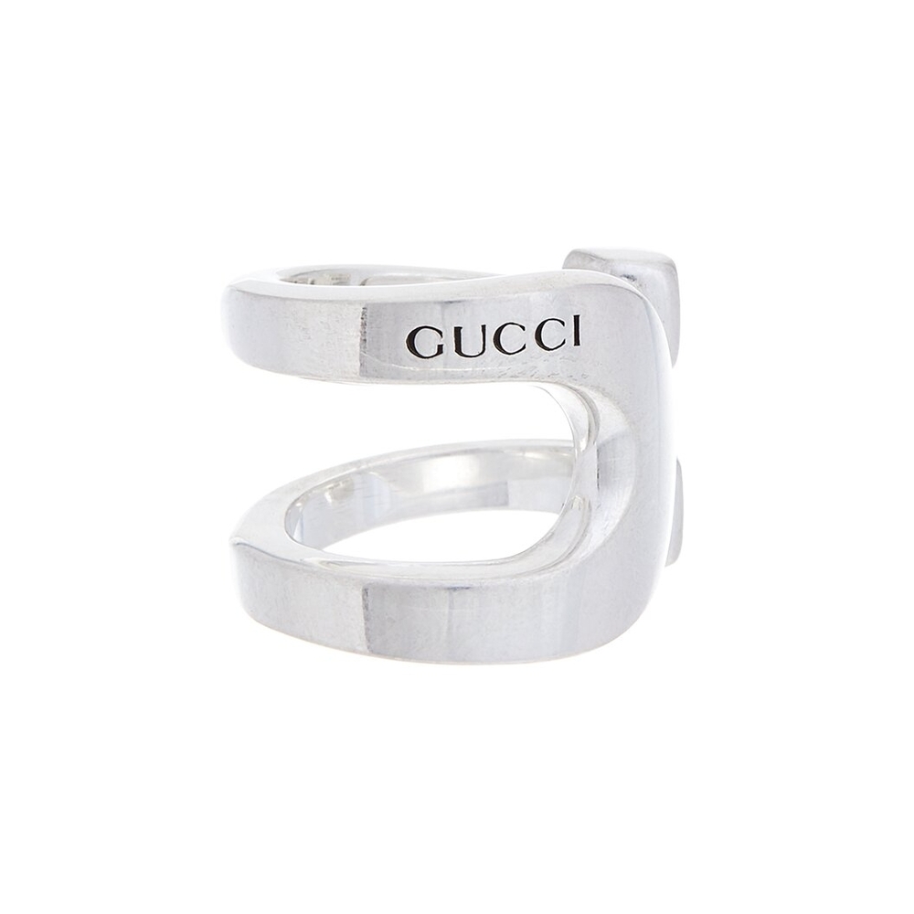 Gucci Silver Double Band Ring